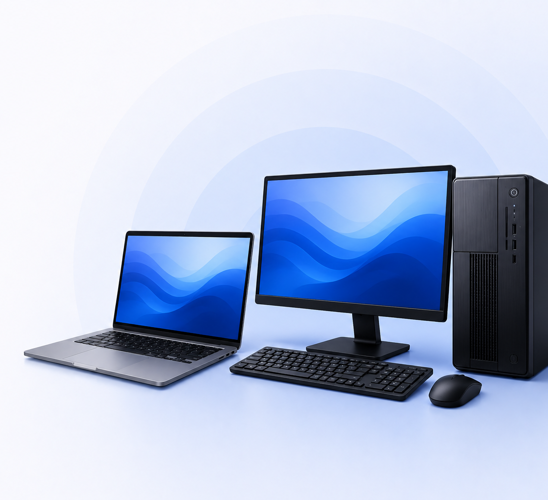 Notebook e desktop corporativos
